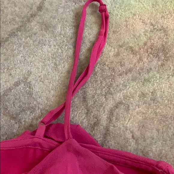 BCBG chiffon pink double layer flowy size M - Picture 4 of 5